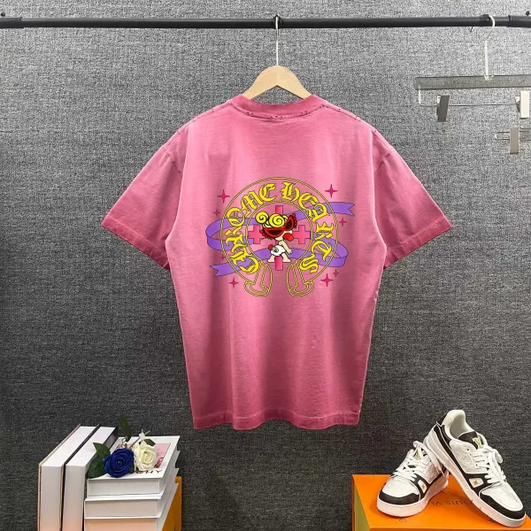 Chrome Hearts x Medicom Toy One Year T-Shirt Pink - 1