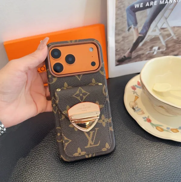Prada Saffiano Leather Phone Case with Card Holder and Mini Crossbody Strap in Red Phone Accessories - 4