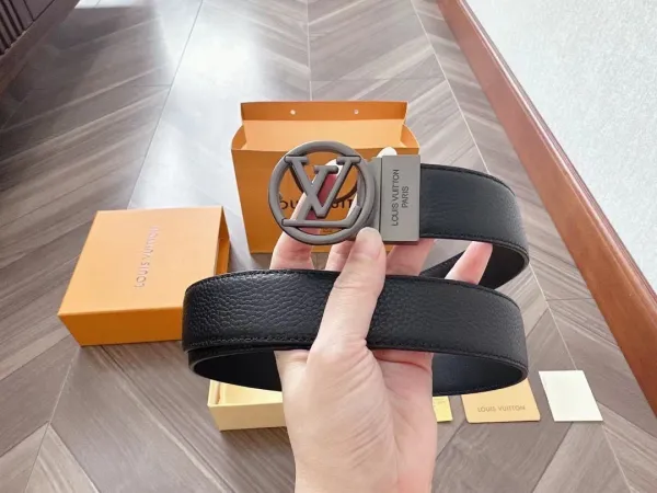 Louis Vuitton Damier Graphite Automatic Buckle Belt Black - 9