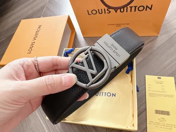 Louis Vuitton Damier Graphite Automatic Buckle Belt Black - 3