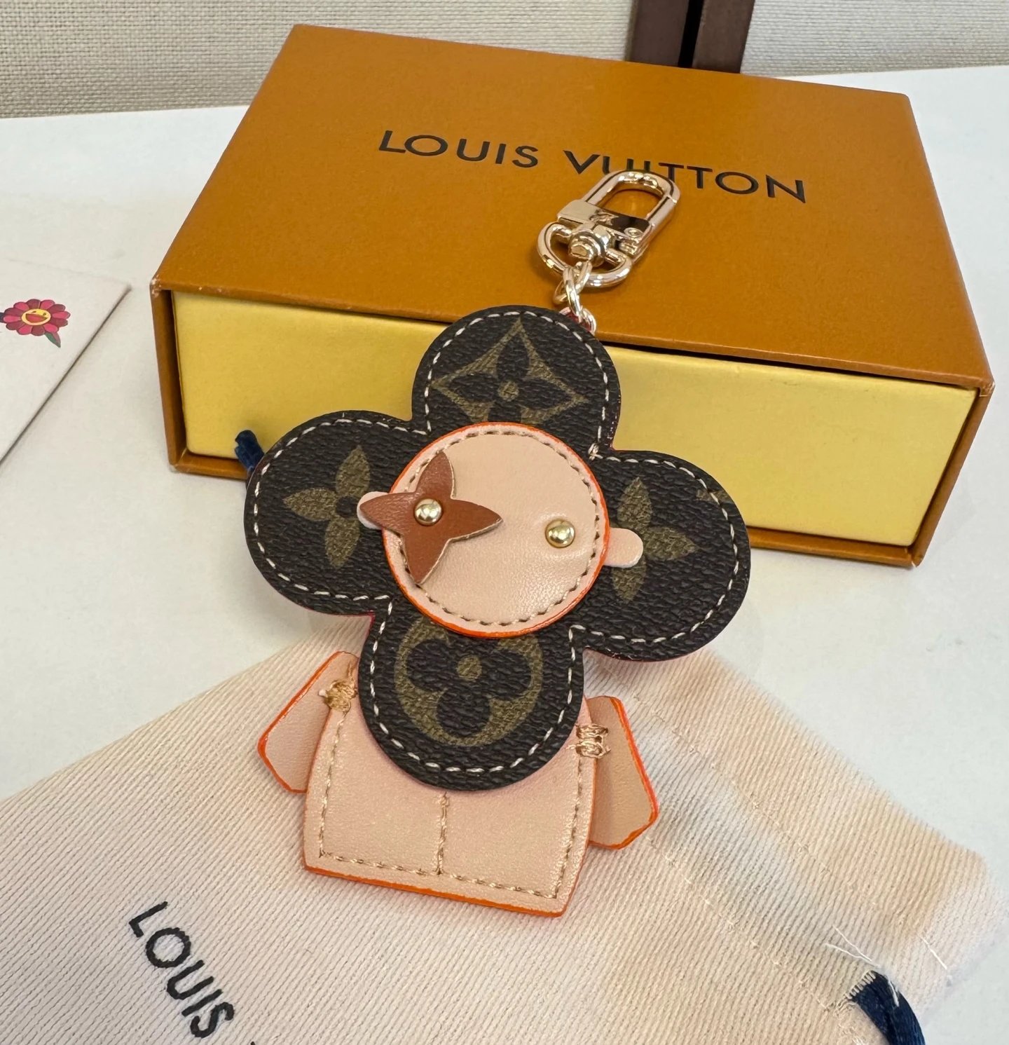 Louis Vuitton Monogram Multicolor Flower Charm Keychain Accessories - 4