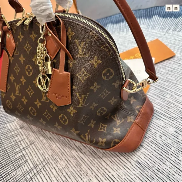 Louis Vuitton Alma BB Monogram Canvas Brown and Tan Handbag - 14