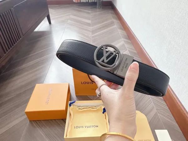 Louis Vuitton Damier Graphite Automatic Buckle Belt Black - 7