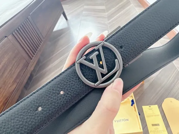 Louis Vuitton Damier Graphite Automatic Buckle Belt Black - 5