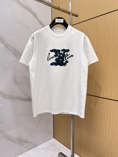 Louis Vuitton Monogram Cloud Logo White T-Shirt - 1