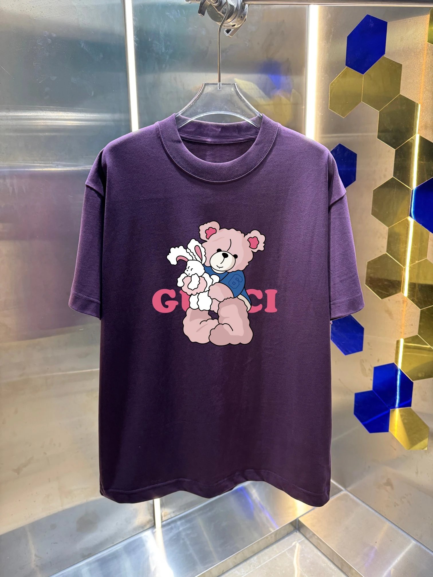 Gucci Bear and Bunny Graphic T-Shirt White - 8
