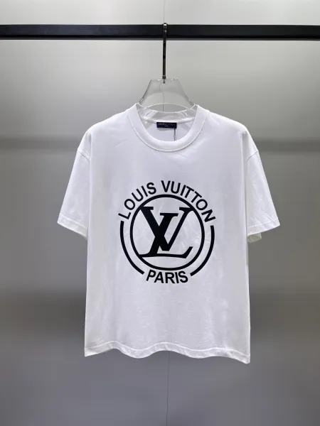 Louis Vuitton Circle Logo White T-Shirt - 1