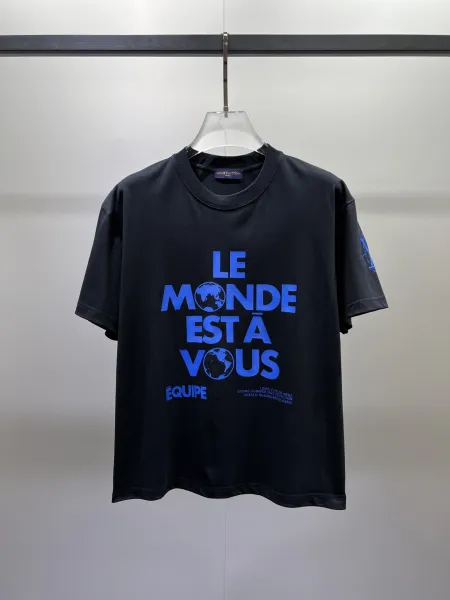 Louis Vuitton x UNESCO Le Monde Est À Vous Black T-Shirt - 1