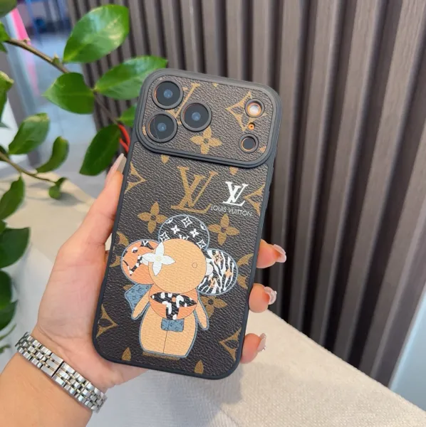 Louis Vuitton Monogram x KAWS Bear Phone Case Brown - 1