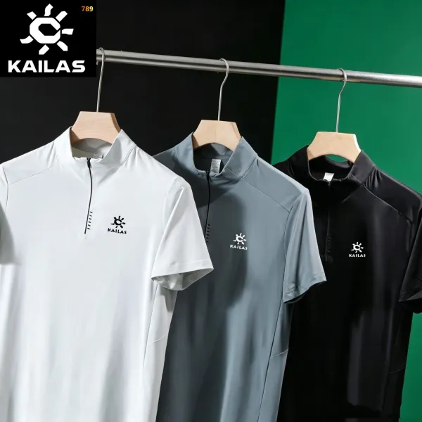 Design Kailas Half-Zip Performance T-Shirt Black Tops - 5