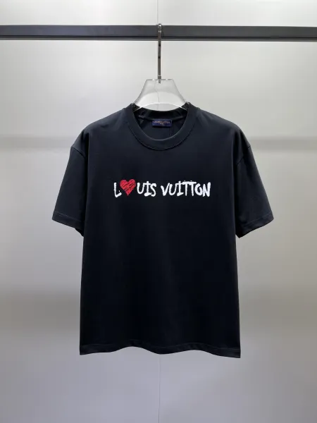 Louis Vuitton I Love Louis Vuitton Graphic T-Shirt Black - 1
