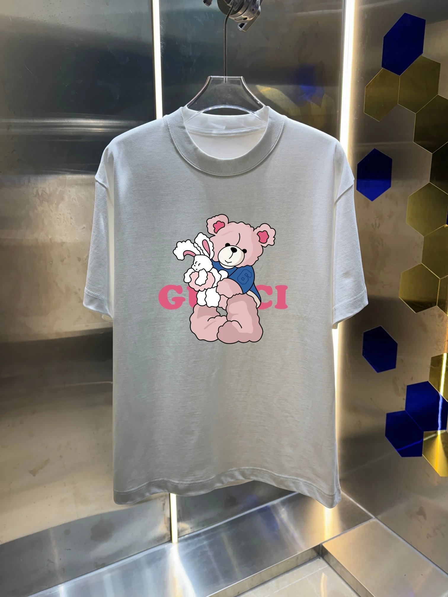 Gucci Bear and Bunny Graphic T-Shirt White - 7