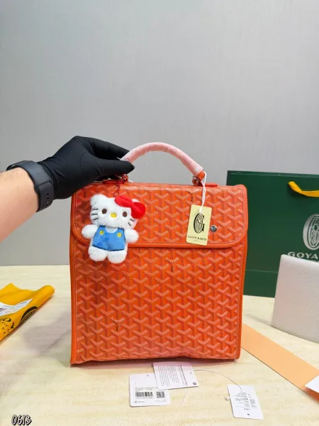 Goyard x Hello Kitty Saint-Louis PM Orange Handbag - 1