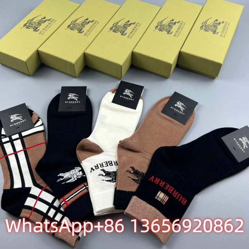 Burberry Socks Logo Crew — B 8(10 Double-2 box)
