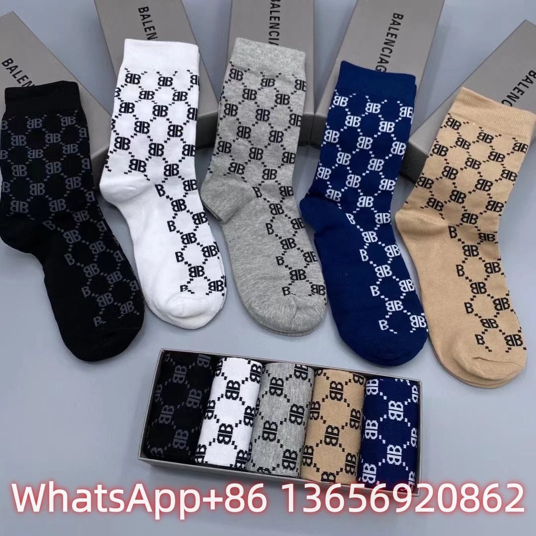 Burberry Socks Logo Crew — BB 1(5 Double-1 box)