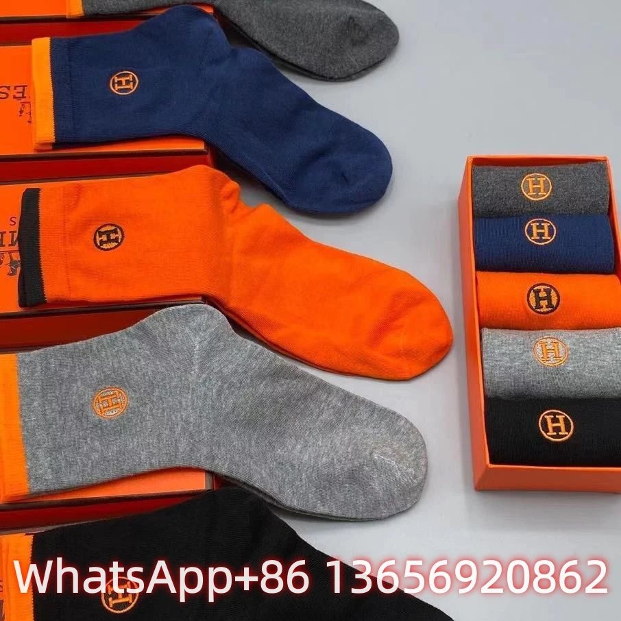 Burberry Socks Logo Crew — H 4(10 Double-2 box)