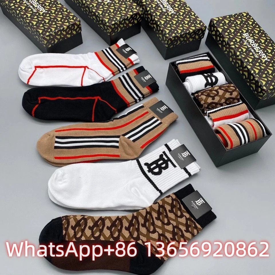 Burberry Socks Logo Crew — B 12(10 Double-2 box)