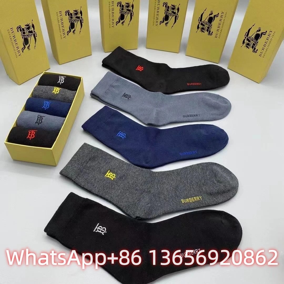 Burberry Socks Logo Crew — B 13(5 Double-1 box)