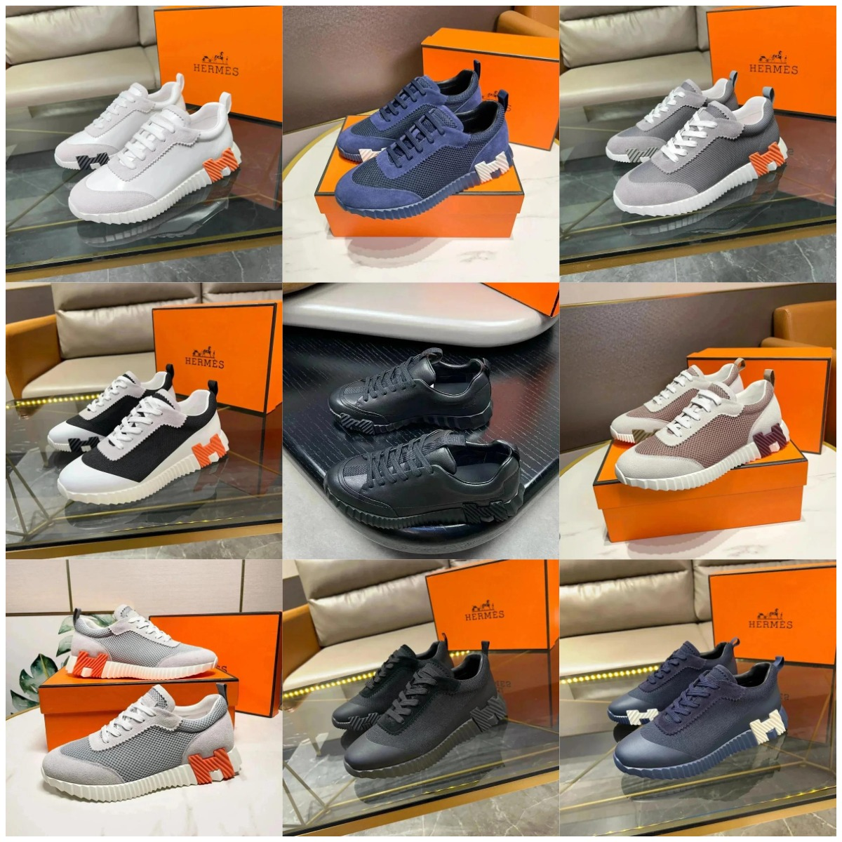 Hermes Sport Sneakers White Ca