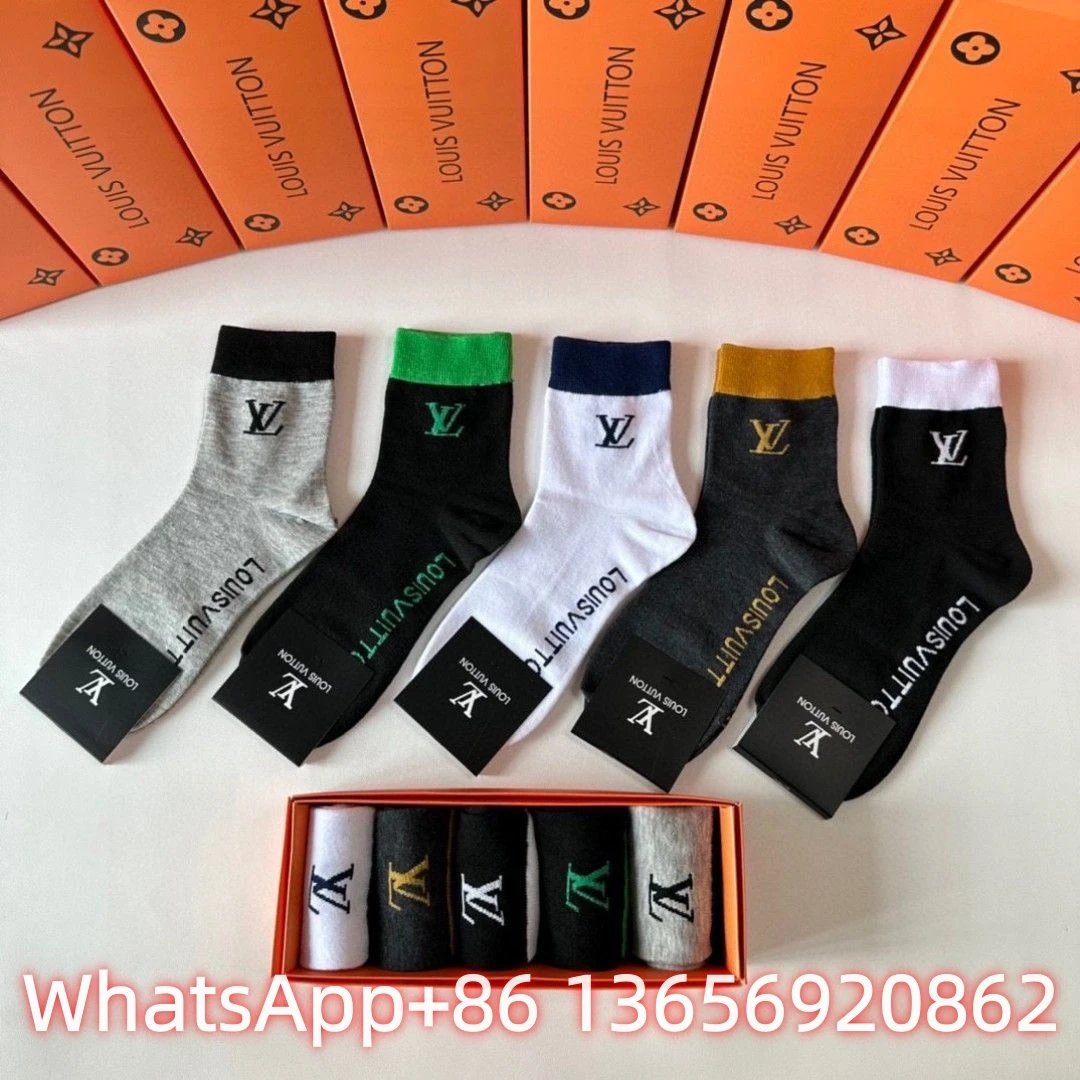 Burberry Socks Logo Crew — L 2(10 Double-2 box)