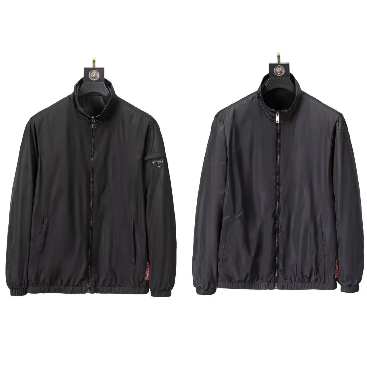 Prada Jackets Hooded zip-up windbreaker jacket — 6