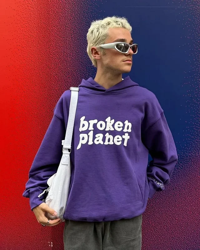 Broken Planet Hoodies & Sweatshirts Graphic Appliqué Hoodie product detail image 13