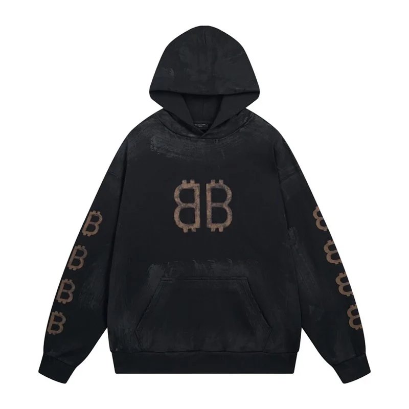 Balenciaga Established 1917 Graffiti Sweatshirt Black - 13