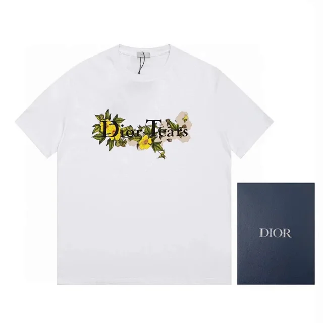 Dior T-Shirts Logo Print product detail image 13