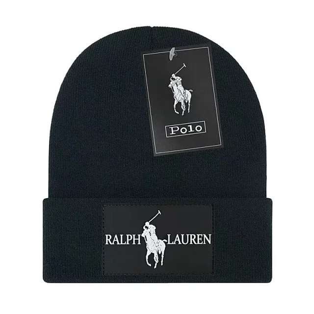 Polo Ralph Lauren Hats Ribbed Cuff Knit Beanie with Embroidered Pony Logo product detail image 10