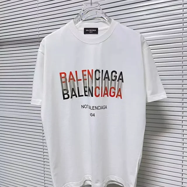 Balenciaga T-Shirts Short-Sleeve Crew-Neck Graphic product detail image 13