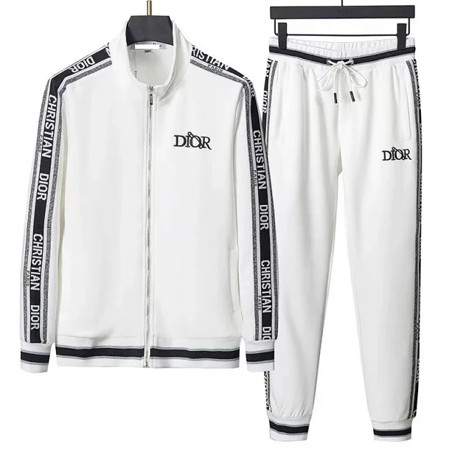 Dior Tracksuits Oblique logo-print zip track jacket and joggers product detail image 11