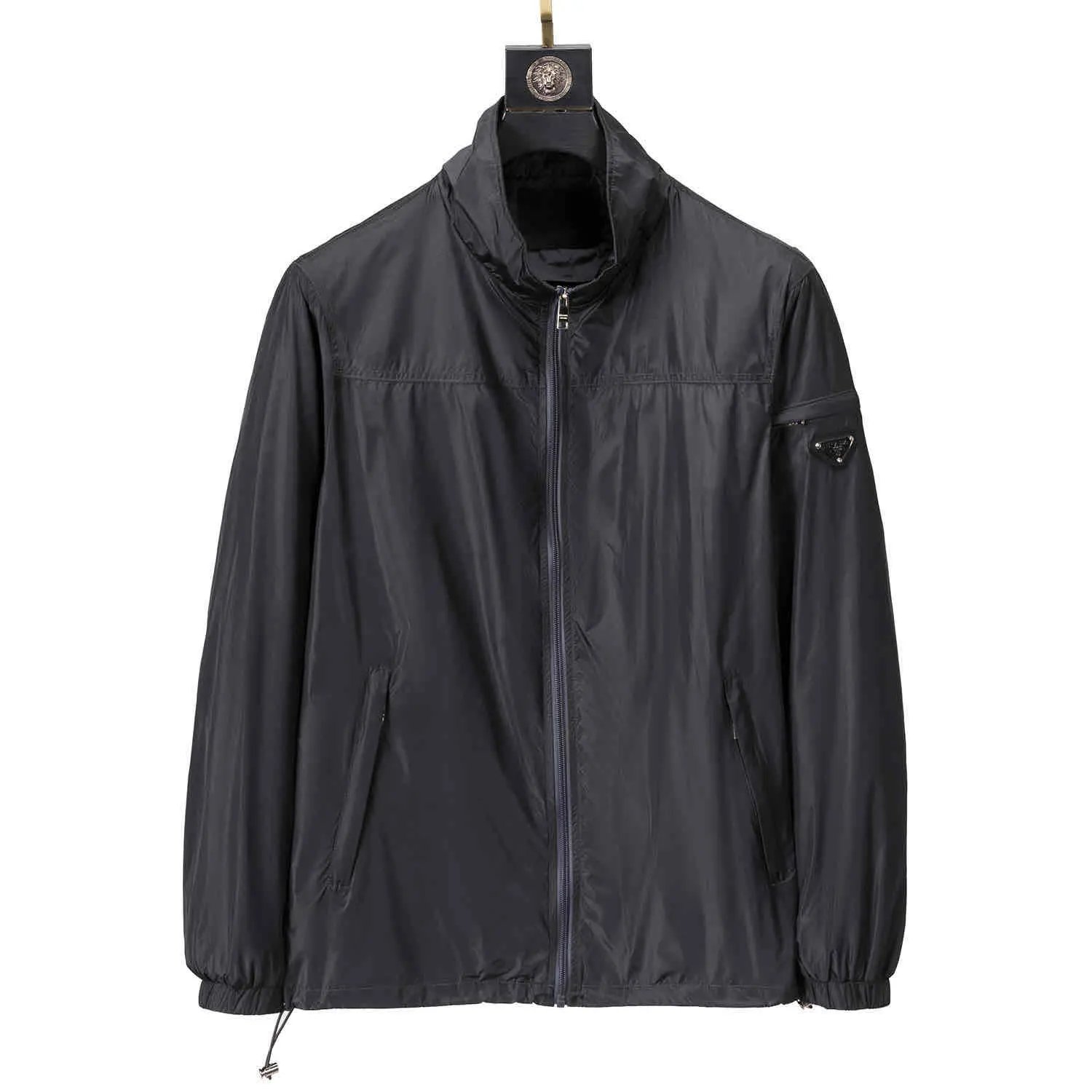 Prada Jackets Hooded zip-up windbreaker jacket — 25
