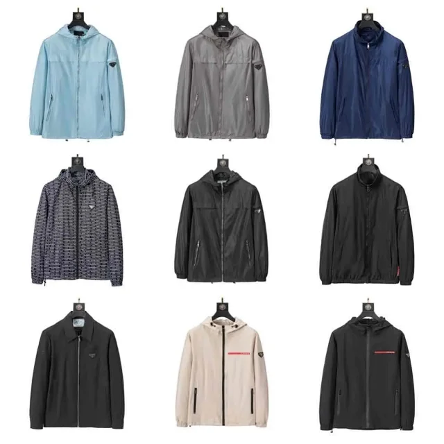 Prada Jackets Hooded zip-up windbreaker jacket product detail image 2