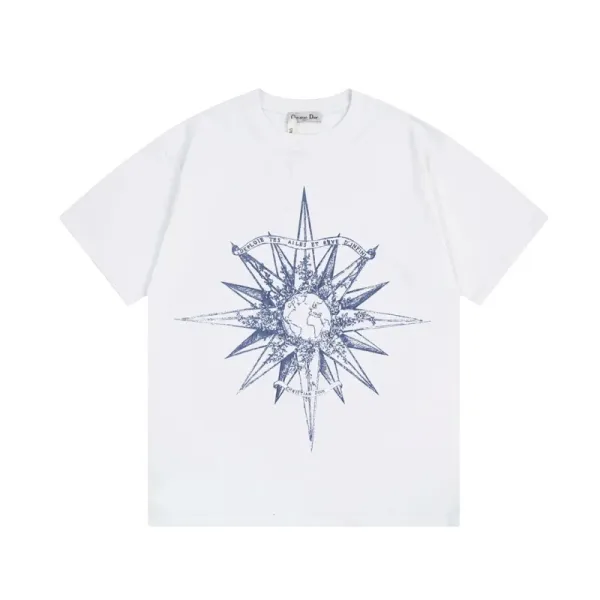 Dior Oblique Print Polo Black and White - 12
