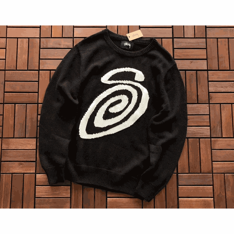 Stussy Black Spiral 