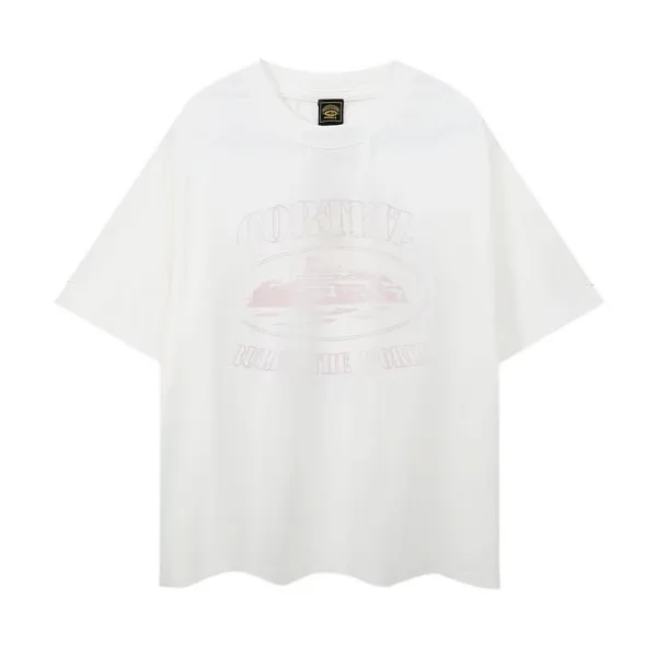 Corteiz Rules The World Graphic T-Shirt White - 13