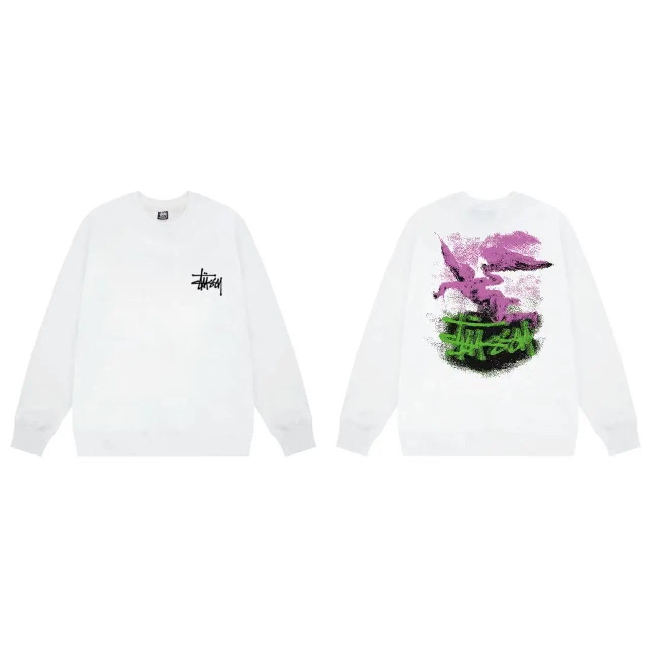 Stüssy Modern Age Crewneck Black Hoodie - 15