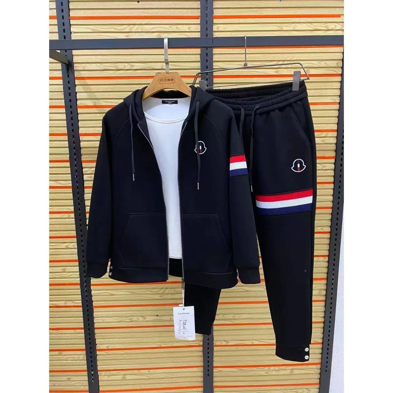 Coat+Sweatpants(black)