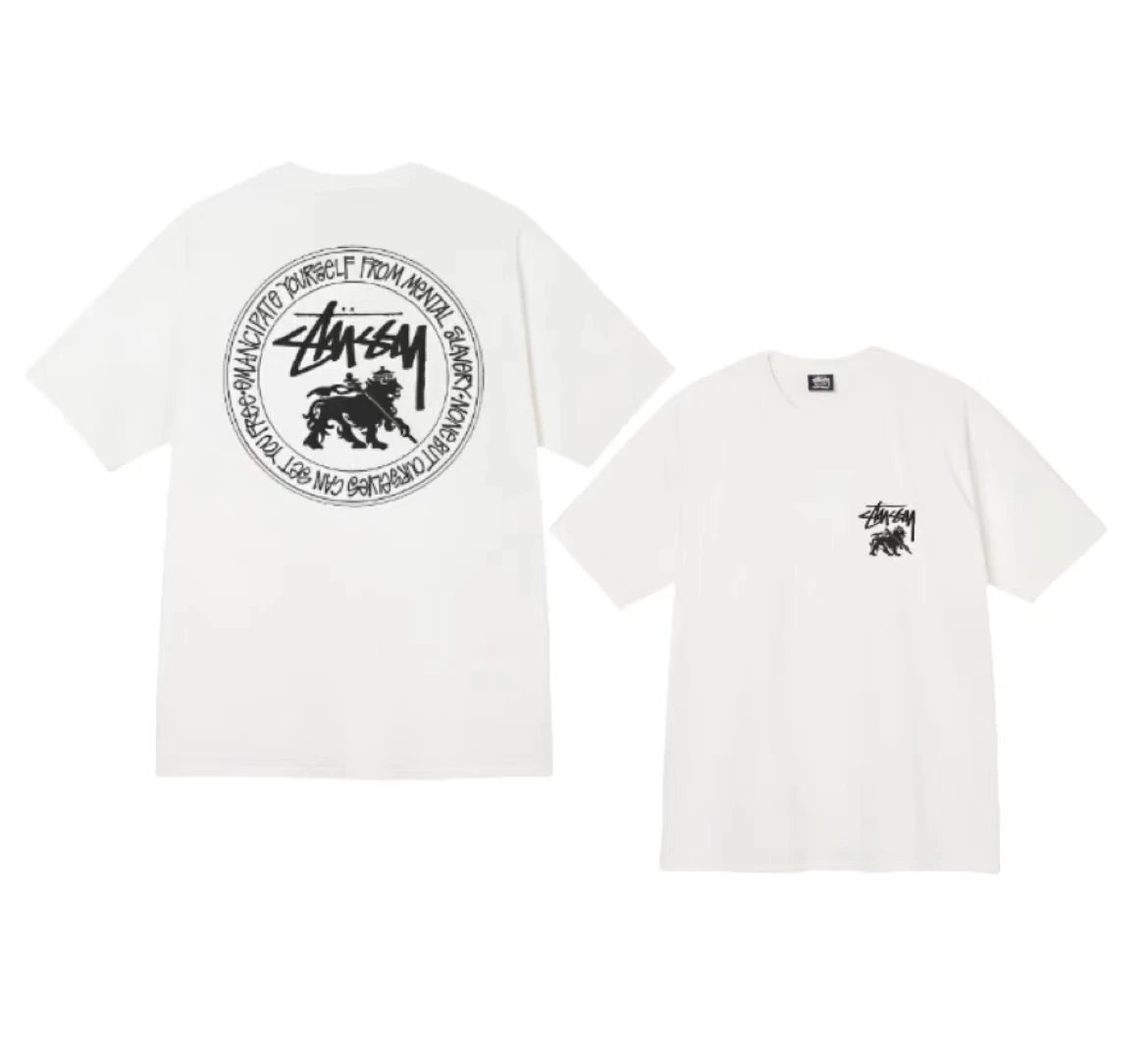 Stussy Peace Sign Graphic T-Shirt Black - 10