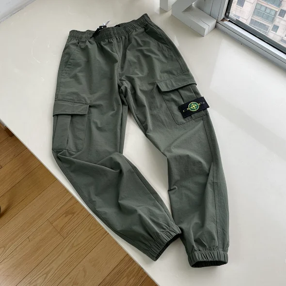 Stone Island Trousers Cargo jogger with elastic cuffs product detail image 11
