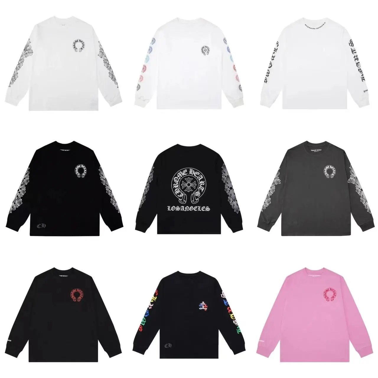 Chrome Hearts White Long Sleeve T-Shirt