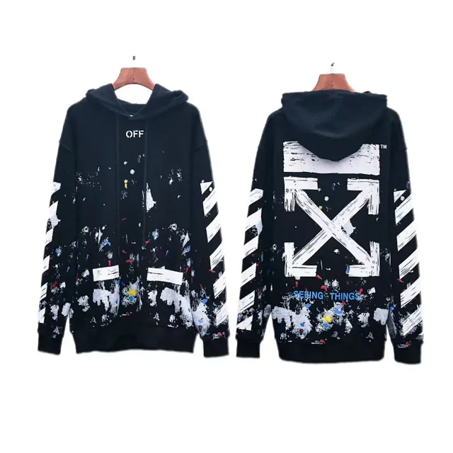 Off-White Hoodies & Sweatshirts Hooded Sweatshirt with Arrow Graphics product detail image 10