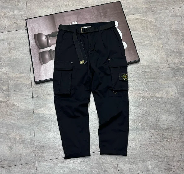 Stone Island Trousers Cargo jogger with elastic cuffs product detail image 14