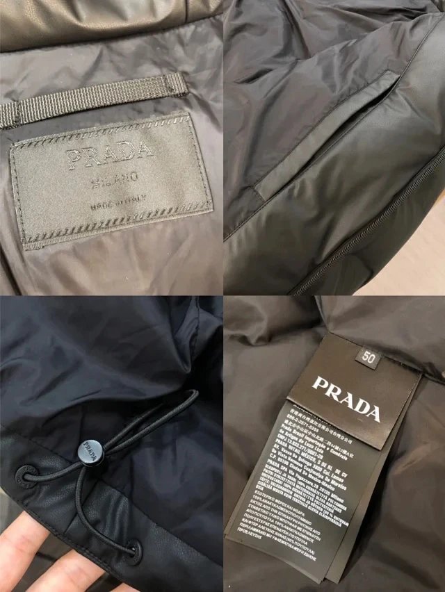 Prada Re-Nylon Down Jacket Black - 8