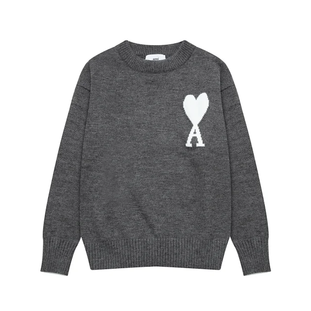 AMI Paris Knitwear de Coeur crewneck sweater product detail image 16