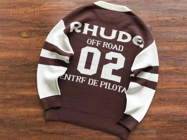 Rhude Knitwear Logo Crewneck Sweater product detail image 13