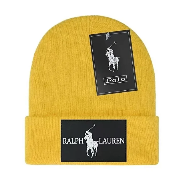 Polo Ralph Lauren Hats Ribbed Cuff Knit Beanie with Embroidered Pony Logo product detail image 13