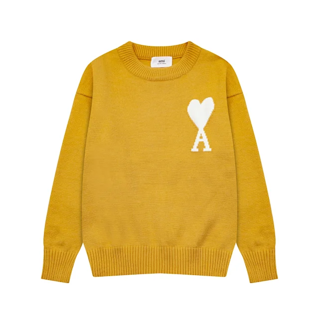 AMI Paris Knitwear de Coeur crewneck sweater product detail image 22