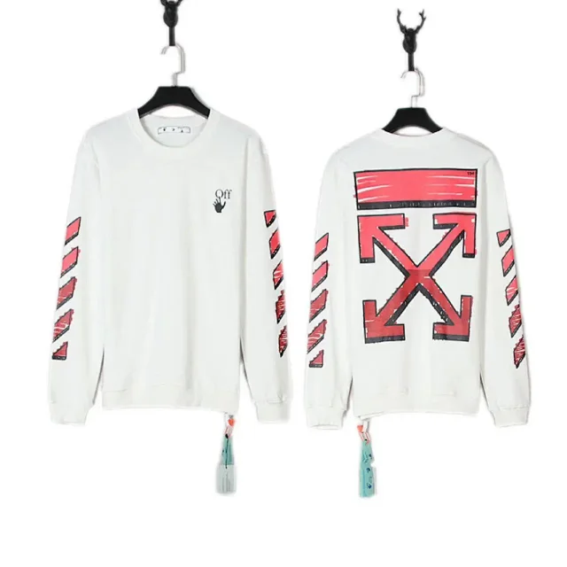 Off-White Hoodies & Sweatshirts Arrow Graphic Print Sweatshirt product detail image 10