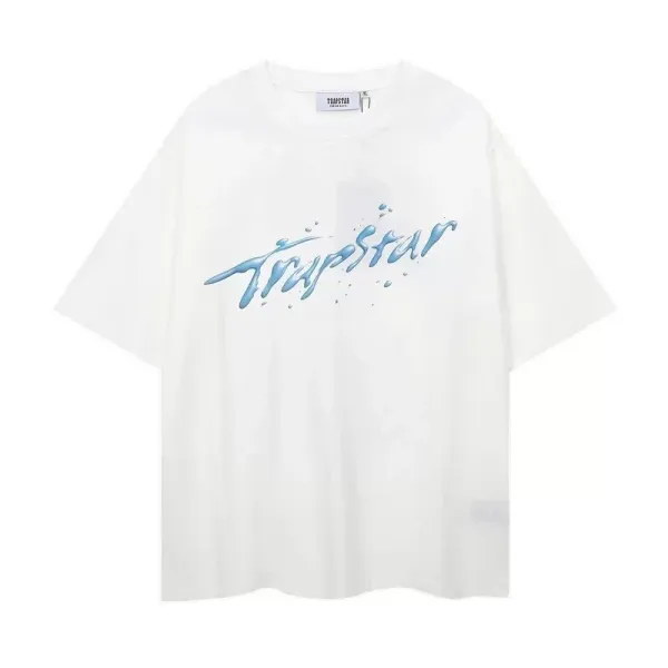 Travstar Script Logo White Oversized T-Shirt - 12